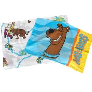 Vintage 1998 Hanna Barbera Bibb Company Scooby Doo Sheets Pillowcase